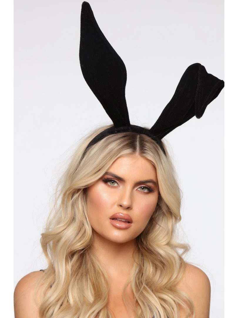 Leg Avenue Costumes Bendable Black Velvet Playboy Bunny Ears 1 Leg Avenue Costumes Bendable Black Velvet Playboy Bunny Ears
