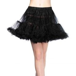 Leg Avenue Costume Accessories Black Layered Fluffy Tulle Petticoat