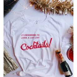 Shop Fortune Costumes Lingerie Cocktails Christmas T-Shirt