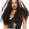 Leg Avenue Costumes Long Curly Black & White Costume Wig