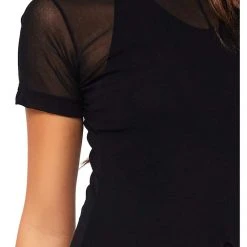 Leg Avenue Costumes DIY Halloween Costume Sheer Mesh High Slit Long Dress