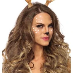 Leg Avenue Deluxe Reindeer Antlers Costume Headband Accessory Costumes