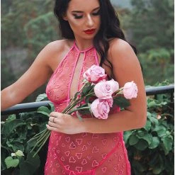 Dreamgirl Chasin Hearts 2-Piece Heart Embroidery Mesh Chemise Set Lingerie 11 Dreamgirl Chasin Hearts 2-Piece Heart Embroidery Mesh Chemise Set Lingerie