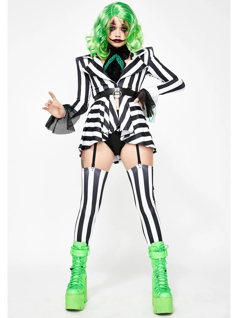 Forplay Womens Sexy Got The Juice Beetlejuice 6 Piece Costume With Wig Costumes 8 Forplay Womens Sexy Got The Juice Beetlejuice 6 Piece Costume With Wig Costumes