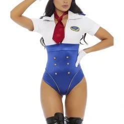 Forplay In Control Flight Captain Sexy Pilot Costume Costumes