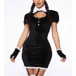 Forplay Woman Crush Wednesday 3 Piece Wednesday Addams Costume