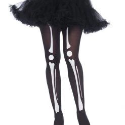Leg Avenue Womens Costumes Womens Halloween Skeleton Print Bone Tights