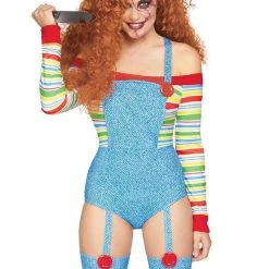 Leg Avenue Womens Chucky Killer Doll Halloween Costume Costumes