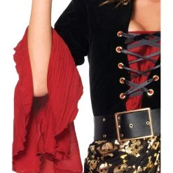 Leg Avenue Cruel Seas Captain Sultry Womens Pirate 2 Piece Costume