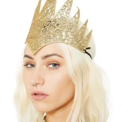 Leg Avenue Royal Crown Diecut Gold Costume Accessory