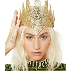 Leg Avenue Royal Crown Diecut Gold Costume Accessory