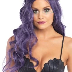 Leg Avenue Womens Mermaid Shell Bra Costume Top Black Costumes