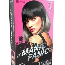 SMIFFYS Manic Panic Glam Doll Grey & Black Ombre Wig Wigs