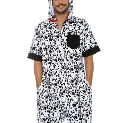 Leg Avenue Dalmatian Dog Animal Onesie Mens Costume Costumes