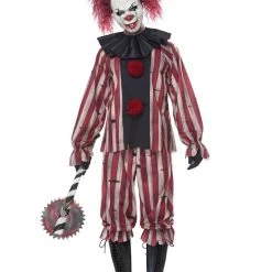 California Costumes Mens Pennywise Nightmare Creepy Clown Halloween Costume