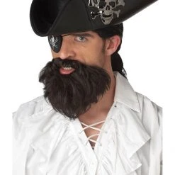 California Costumes Pirate Black Beard Moustache Set