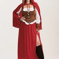 Leg Avenue Plus Size Classic Red Riding Hood Womens Costume