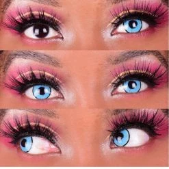 Costume Accessories Primal Superhero Blue Coloured Contact Lenses