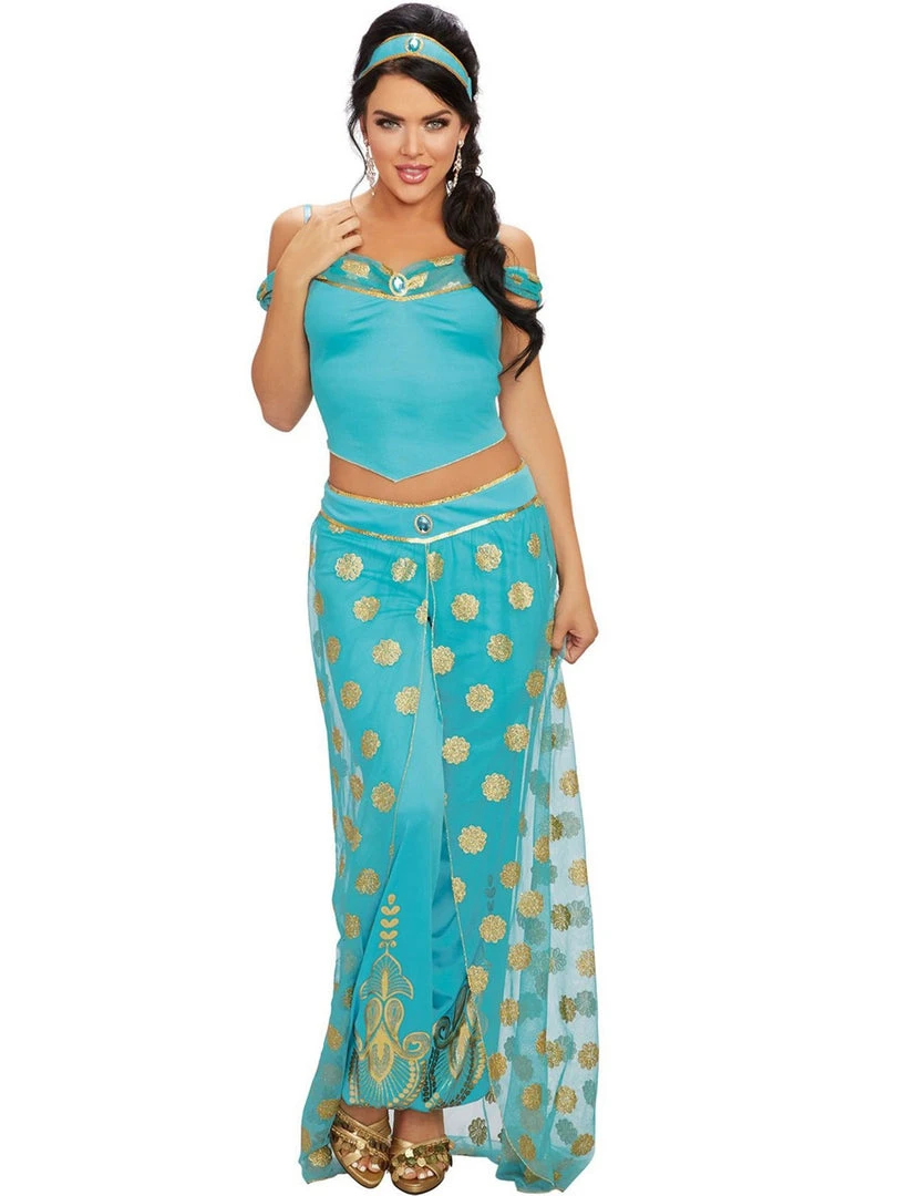 Dreamgirl Costumes Arabian Princess Womens Princess Jasmine Costume