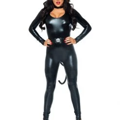 Leg Avenue Costumes Sleek Feline Femme Fatale Catsuit Costume 8 Leg Avenue Costumes Sleek Feline Femme Fatale Catsuit Costume