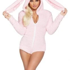Leg Avenue Costumes Womens Cuddle Bunny Easter Romper Costume