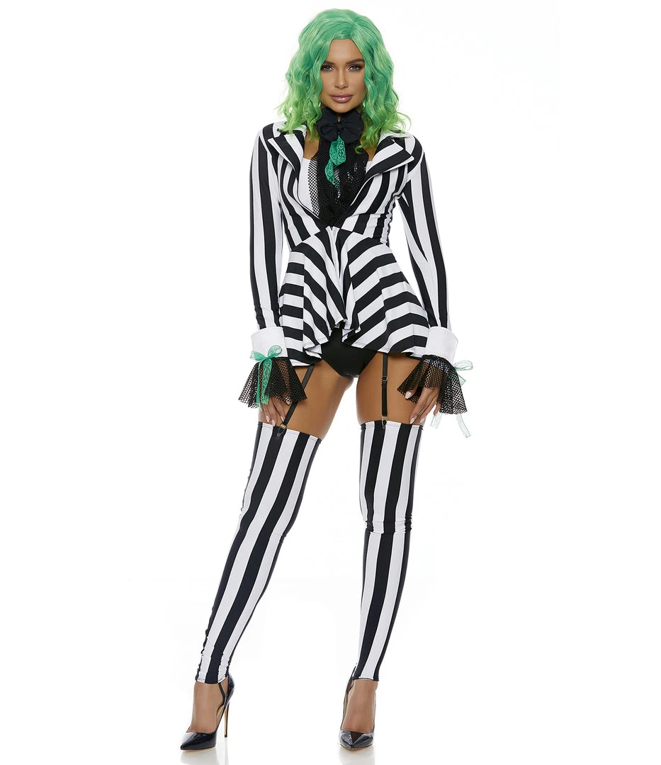 Forplay Womens Sexy Got The Juice Beetlejuice 6 Piece Costume With Wig Costumes 4 Forplay Womens Sexy Got The Juice Beetlejuice 6 Piece Costume With Wig Costumes