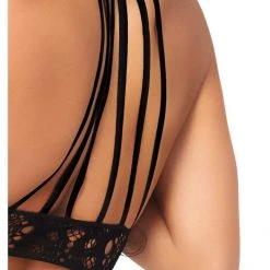 Leg Avenue Lingerie Frenchie Black Crochet Lace 2 PC Crop Top & Panty 11 Leg Avenue Lingerie Frenchie Black Crochet Lace 2 PC Crop Top & Panty