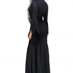 Leg Avenue High Slit Floor Length Bodycon Gothic Dress Halloween Costume Costumes