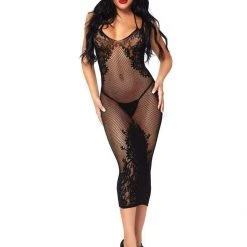 Leg Avenue Lingerie Take Me Now Fishnet & Lace Bodystocking Dress
