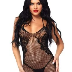 Leg Avenue Lingerie Take Me Now Fishnet & Lace Bodystocking Dress