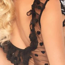 Leg Avenue Lingerie Baby Wants My Heart Ultra Sheer Ruffled Heart Teddy Bodysuit 17 Leg Avenue Lingerie Baby Wants My Heart Ultra Sheer Ruffled Heart Teddy Bodysuit