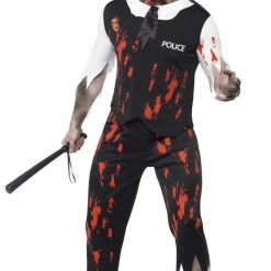 SMIFFYS Mens Zombie Policeman Costume Costumes
